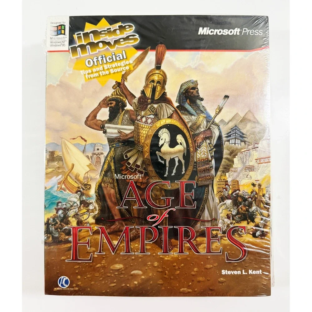 Age of Empires, 1997, Big Box, New & Sealed With Strategy Guide Rare